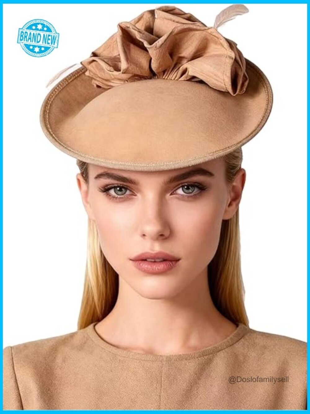 Vintage Pillbox Cap Fascinator Elegant Church Wool Felt Fedora Adjustable